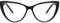 QECEPEI Blue Light Glasses Cateye Women Fake Eyeglasses Anti Eye Strain Computer Glasses Clear Lens Black