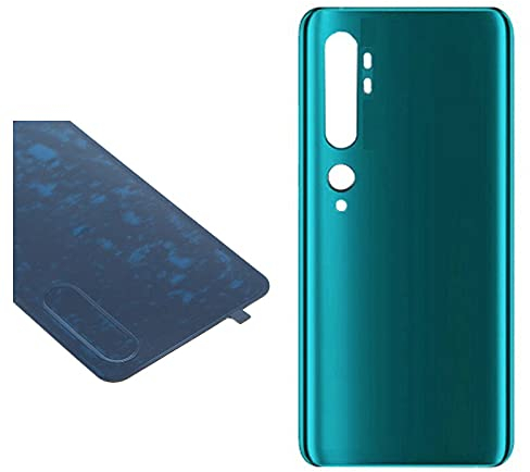 Akku-Abdeckungen + doppelseitigem Klebeband kompatibel für Xiaomi Mi CC9 Pro/Mi Note 10 / Mi Note 10 Pro Ersatzglas Rückseite Cover Rückseite + Aufkleber Grün