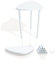 Fix2Place - Leichter & Verstellbarer Beistelltisch V1 bis 39cm hoch Weiß Nachttisch Couchtisch - Indoor & Outdoor Blumentisch Hocker wetterfest - Individuell zusammensetzbarer Organizer