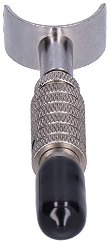 Cuchillo Giratorio de Cuero, Herramienta de Trabajo Manual de Cuero de Aleación de Acero con Cubierta Protectora de Llave para U Cuchillo Giratorio para Tallar para Herramienta de Trabajo