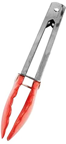 Grillzange mit ergonomischem Griff, hitzebeständig, Metall, zum Servieren von Lebensmitteln, für Küche, Valentinstag, Muttertag, Hochzeit, Jahrestag, Party, Abschlussfeier, Weihnachten, Geburtstag,