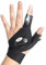 Leuchtende Handschuhe Nachtlicht wasserdichte Angelhandschuhe LED Taschenlampe Outdoor Freisprech-Finger Taschenlampe-Beige