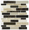 LONGKING 10 Blatt Fliesenaufkleber für Küche, Vinyl, selbstklebend,Sandsteinbraun,30×30cm