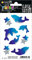 HERMA 15634 Temporäre Tattoos Delfine, 8 Stück, Klebetattoos zum Aufkleben, Fake Tattoos Aufkleber mit Delphine Sterne Motiv, Kindertattoos Sticker für Geburtstag Fasching Karneval Kinder Erwachsene