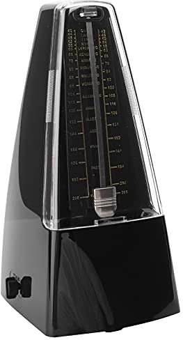 Mechanisches Metronom, Universelles Wittner-Metronom, Metronom für Klavier, Gitarre, Violine, Schlagzeug und Andere Instrumente (Schwarz)
