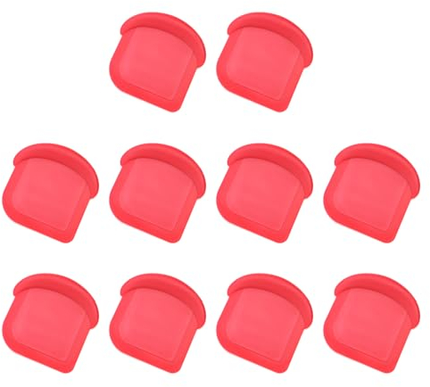 Xiaoyztan 10 raspadores de plástico multifuncionales de 7,6 cm para sartenes, cortadores de mantequilla, utensilios de cocina (rojo)