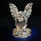 LABDIP decoración de la habitación Calavera de gárgola Yooperite Natural de 2,5 , Calavera de Cristal de Cuarzo, Piedra de Llama Tallada, 1 Unidad