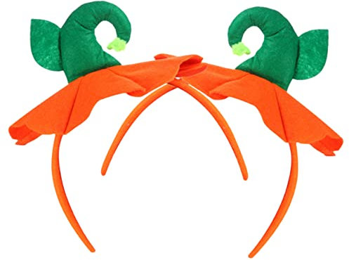 ibasenice 2stücke Halloween Kürbis Haarband Verstellbare Kopfbedeckung Für Frauen Mädchen Und Lustiges Halloween Zubehör Für Kostüme Partys Und Fotografie