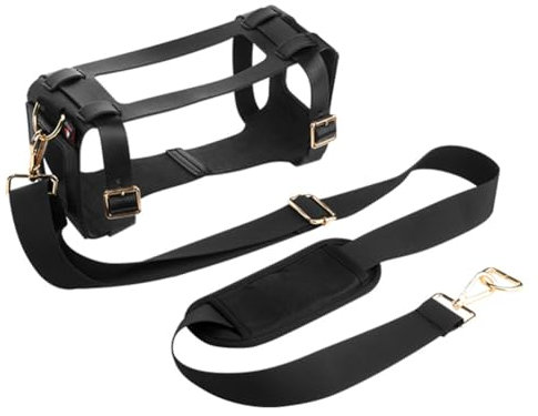 HTU PU Travel Carrying Strap Case with Adjustable Shoulder Strap Protective Speaker Cover for Marshall Middleton Speaker