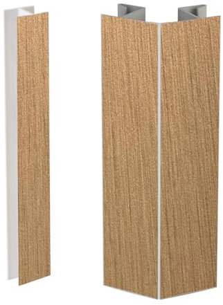 Evotrade Accessori Snodo per Zoccolo da Cucina – Giunzione Angolare -90° +90° e Giunzione Lineare - Compatibile con Zoccolo Cucina in PVC Spessore 12,5 mm - Altezza 150mm, Colore Golden Bronze