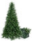 BOP Albero di Natale Orione 210 cm, in PE Real Touch e PVC, Rami Rasoterra, Apertura a Ombrello, Borsa Omaggio, Molto Folto e Realistico