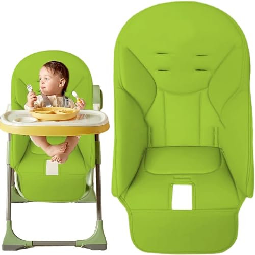 Hochstuhlbezug für Peg Perego, Sitzkissen aus PU-Leder für Hochstuhl, universeller Ersatzbezug für Peg Perego, Baby-Hochstuhlkissen (Green)