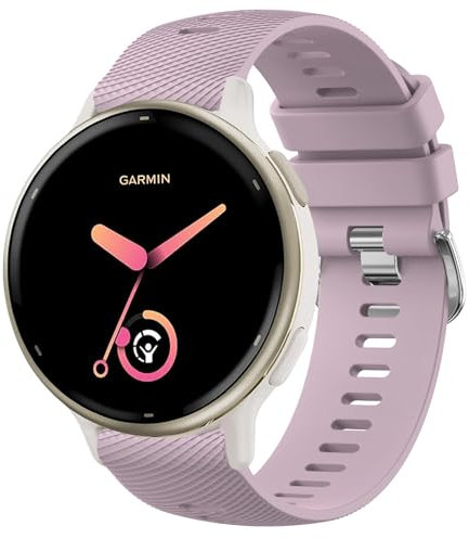 Oumida Armband für Garmin Vivoactive 5 Uhrenarmband, Garmin Vivomove Sport/Trend/Style, Forerunner 55/165, Venu Sq/Sq 2/Venu 2 Plus, Silikon Armbänder Sport Verstellbares Ersatzarmband