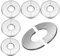 6 Pcs Stainless Steel Pipe Covers Radiator Pipe Covers Chrome Wall Shower Pipe Cover Collar Split Flanges Pipe Collars Split Rosette Pipe Collar for 27mm Diameter Pipe
