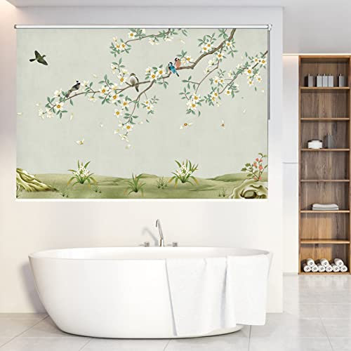 Verdunkelung floral Rollos, leicht zu reinigen und trimmbar 115 cm x 225 cm traditionelles Design ist in verschiedenen Breiten erhältlich