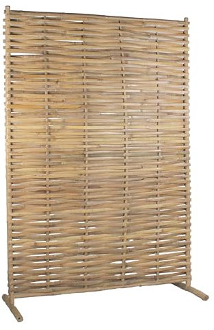 Brigros - Paravento Da Esterno In Bambu Naturale 150x220 Cm, Separè Da Giardino Frangivista In Legno Per Interni E Esterni, Pannello Divisorio Separé Arredo Paravento Bambu