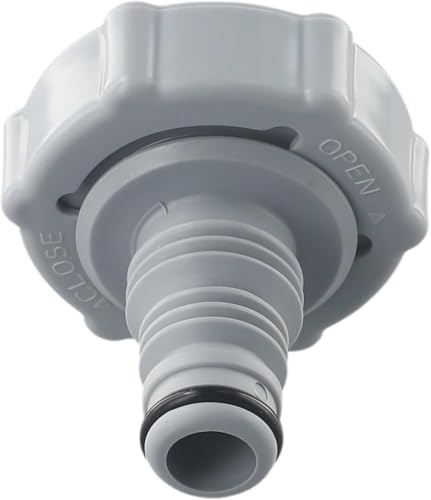 P6H1419 Ablassventil, Entwässerungsadapter, Drainageadapter für Entwässerung Pool Adapter Schlauch Rohr Ablassventilanschluss, Zum Ablassen von Poolschlauch Adapter Ersatz