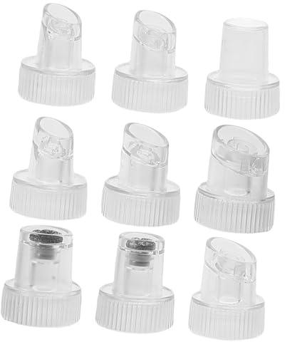MOTHNUR 9 Stück Ersatzspitzen für Hydro Facial Geräte Multifunktionale Kunststoff Aufsätze für Effektive Gesichtsreinigung Kompatibel mit Beautymaschinen Langlebig und Installieren
