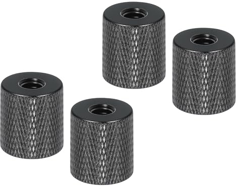 PATIKIL Tripod Screw Adapter 1/4 Female to 1/4 Female, 4 Pcs Tripod Nut Connectors Camera Mount Screw Camera Double Head Converter for Microphone Holder Magic Arms Accessories, 18 mm