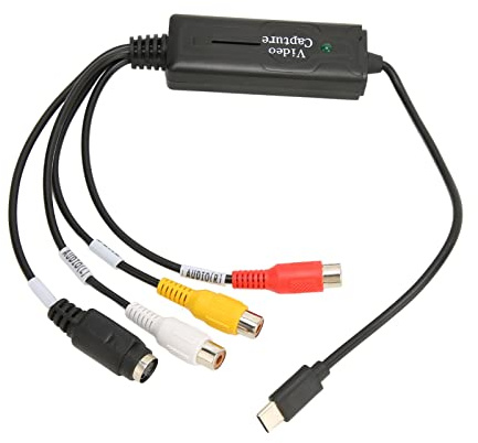 RASTKY Type C Video Card Converter Easy-to-Use Full Motion Recording DVD VCD MP4 Converter for DV Camcorders VCRs DVD Players, Suitable for Video Editing Workstation