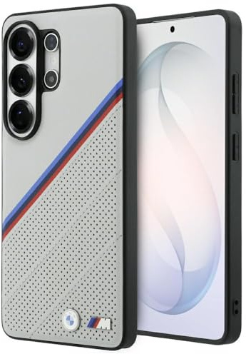 CG MOBILE BMW Dreifarbiges Metalllogo kompatibel mit der MagSafe Hülle für Samsung Galaxy S26 Ultra (Grau)