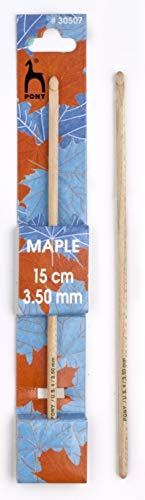 Pony 5 mm Maple Crochet Hook, Silver