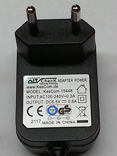 6,5V 600mA Netzteil Steckernetzteil Kompatibel mit/Ersatz für Siemens Gigaset E500A oder Telekom Sinus A 501i A501