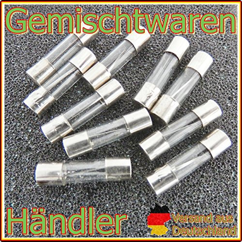 Unbekannt 10 x Feinsicherung Glassicherung Flink 6 x 30 mm Sicherungen Fuse US 0,5-30A / Stromstärke=15,0 A