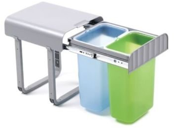 RECYCLE BIN ALADIN-2 PULL OUT KITCHEN WASTE BIN 400MM