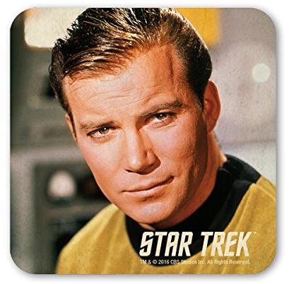 Logoshirt Star Trek - Captain Kirk Coaster - Untersetzer - farbig - Lizenziertes Originaldesign