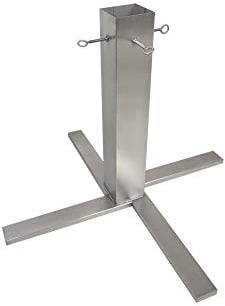 Tannenbaumständer Edelstahl 4-Bein Kreuz, H 600 Christbaumständer Weihnachtsbaumständer Weihnachtsbaum Halter Baumständer (1 Stück)