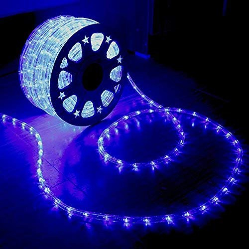 XUNATA 220V-240V LED Lichterschlauch Licht Leiste 36LEDs/m IP65 Wasserdicht Schlauch Seil Lichter für Innen Außen Garten Party Weihnachten Deko(Blau,15M