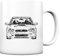 glstkrrn Impreza GDB Onelove Onelife Tasse, Keramik, 330ml
