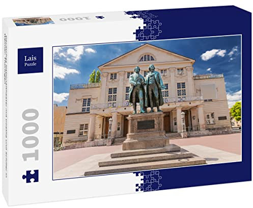 Lais Puzzle Deutsches Nationaltheater mit Goethe und Schiller in Weimar, Thüringen 1000 Teile