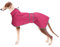 MOREZI Windhund-Wintermantel, Whippet-Mantel mit gepolstertem Fleece-Futter, Wasserabweisende Hundejacke mit verstellbaren Bändern und reflektierenden Elementen-Pink-XXXL