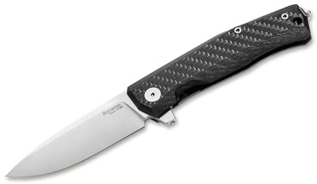 LionSteel Unisex – Erwachsene Myto Carbon Taschenmesser, Schwarz, 20 cm