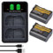 PowerTrust 2Pcs EN-EL15C EN EL15 EN-EL15b Battery with Charger for Nikon Z7 II, Z6 II, Z5, Z6, Z7, Z8, 1 V1,D780,D500, D600, D610, D750, D850, D7000, D7100, D7200, D7500, D800, D800E, D810, D810A