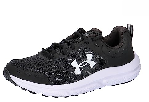 Under Armour Ua Charged Assert 10, Zapatillas para Correr Hombre, Black / Black / White, 42.5 EU