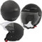 A-Pro Jet City Casco Moto Visiera Lunga Certificato ECE 22 scooter Nero Opaco L