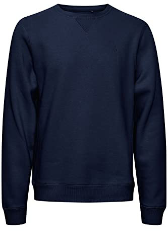 Blend 20715063 Herren Sweatshirt Pullover Pulli mit Rundhalsausschnitt O-Neck Basic, Größe:XL, Farbe:Dress Blues (194024)