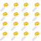 PAWARSO Cadena de Luces con Pilas, 16Pcs 1M 10 LED IP44 Impermeable Miniatura Luces de Alambre de Cobre Decorativas Alimentadas por Batería para Navidad, Fiesta de Jardín en Interiores