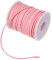 PATIKIL Suede Cord with Roll Spool 3mm 50 Yard, Flat Faux Leather Lace for Necklace Bracelet Jewelry Making Beading DIY Crafts, Pink