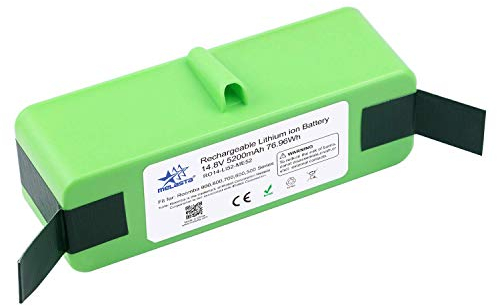 melasta 14.8V 5200mAh Li-ion Batteria di Ricambio per Aspirapolvere iRobot Roomba 900 Series 960 961 964 966 970 985 980【Non si adatta ai pezzi di ricambio della serie iRobot Roomba 500 600 700 800】