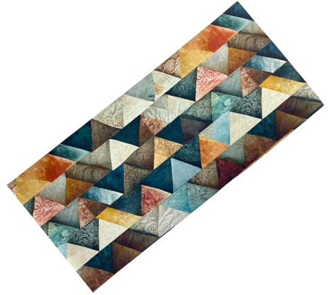Tex family TAPPETO Runner da CUCINA Passatoia Antiscivolo ASTRATTO Made in Italy - Cm. 50x440