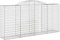 vidaXL Panier de Gabion, Cage à Gabion, Mur de Gabion, Panier à Pierre, Gabion pour Pierre Jardin Patio Extérieur, 300x50x140/160 cm Fer Galvanisé