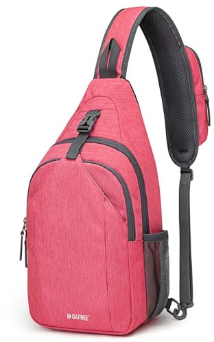 G4Free Brusttasche Schulterrucksack Sling Bags Leichte Sling Rucksäcke für Herren Damen zum Wandern Radfahren Reisen Trekking