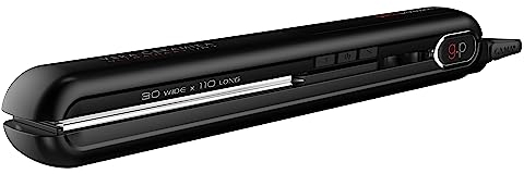 GA.MA Italy Professional, Plancha de Pelo G-Evo Genuine Ceramic, Revestimiento 100% Cerámico para un Pelo Perfecto, Tecnología Oxy-Active para un Pelo Brillante, Ajustable hasta 250°.