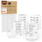 WEIDEBACH® 24x dezente Türpuffer transparent, Türstopper Wand selbstklebend 20x5 mm, Elastikpuffer transparent selbstklebend für Bad, Glasflächen, Wände, Gummistopper, Klebepunkte transparent