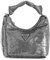 GUESS Damen Velina Hobo Abend, Pailletten, Zinn