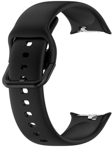 KNOXS Armband für Honor Watch 4 Smartwatch Sportarmband, 22mm Premium Weiches Silikon Wasserdicht Quick-Fit Uhrenarmband Mehrfache Farben (Schwarz)